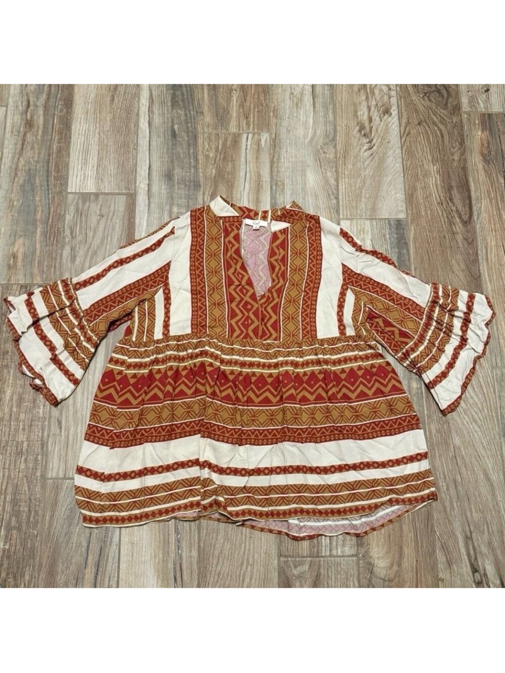 Easel Boho Tribal Blouse